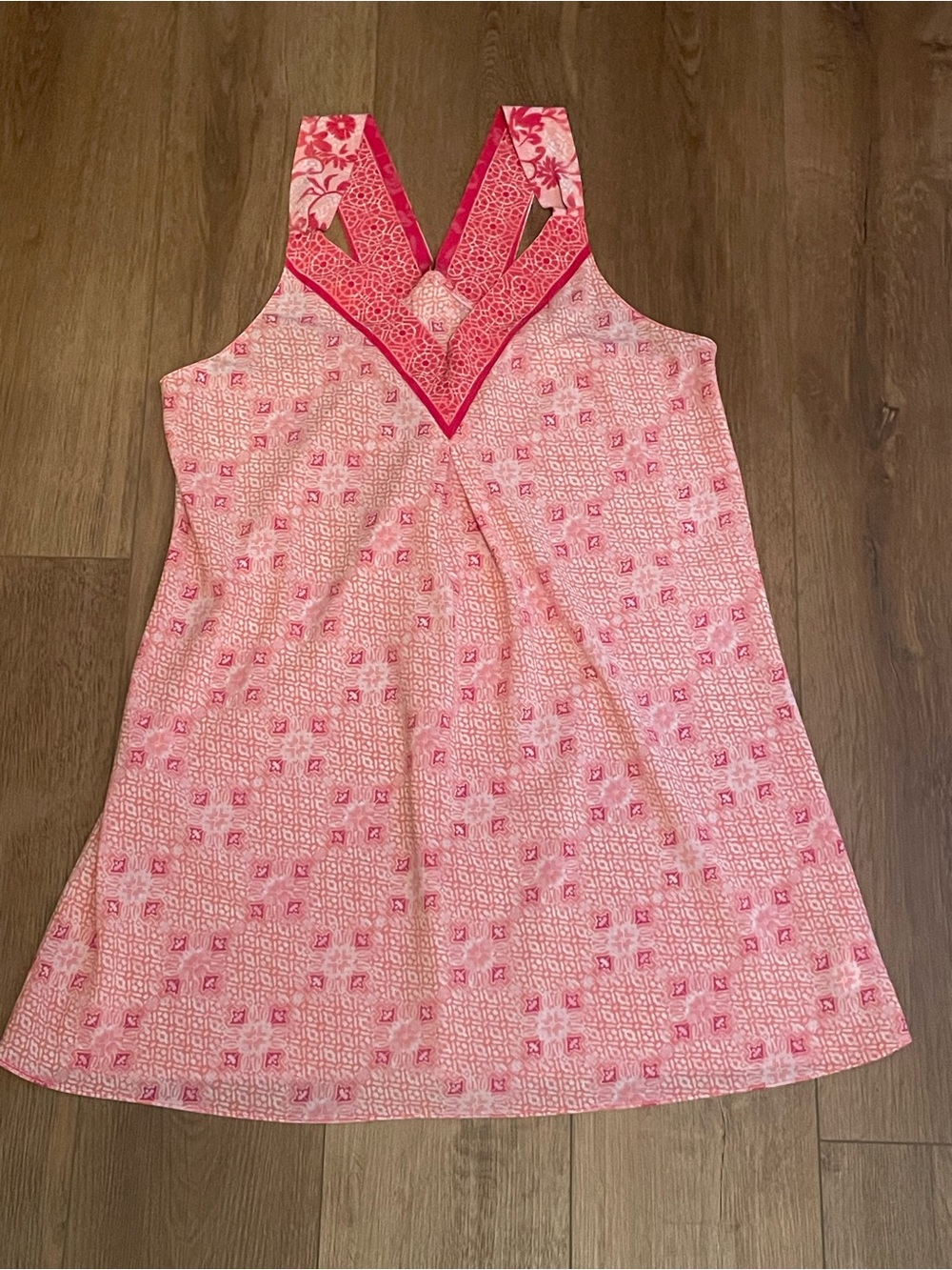 Oscar de la Renta Women’s Pink Printed Mini Dress